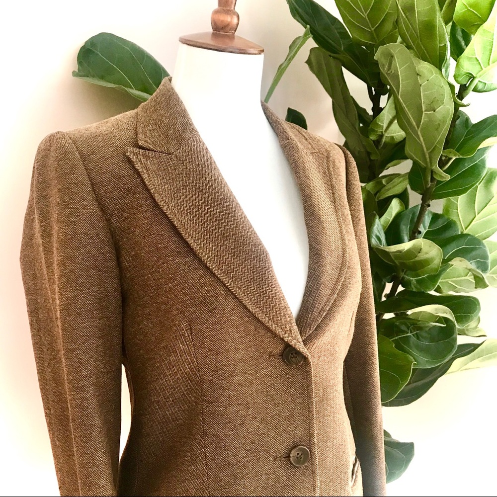 H&M Longline Herringbone Blazer 👠